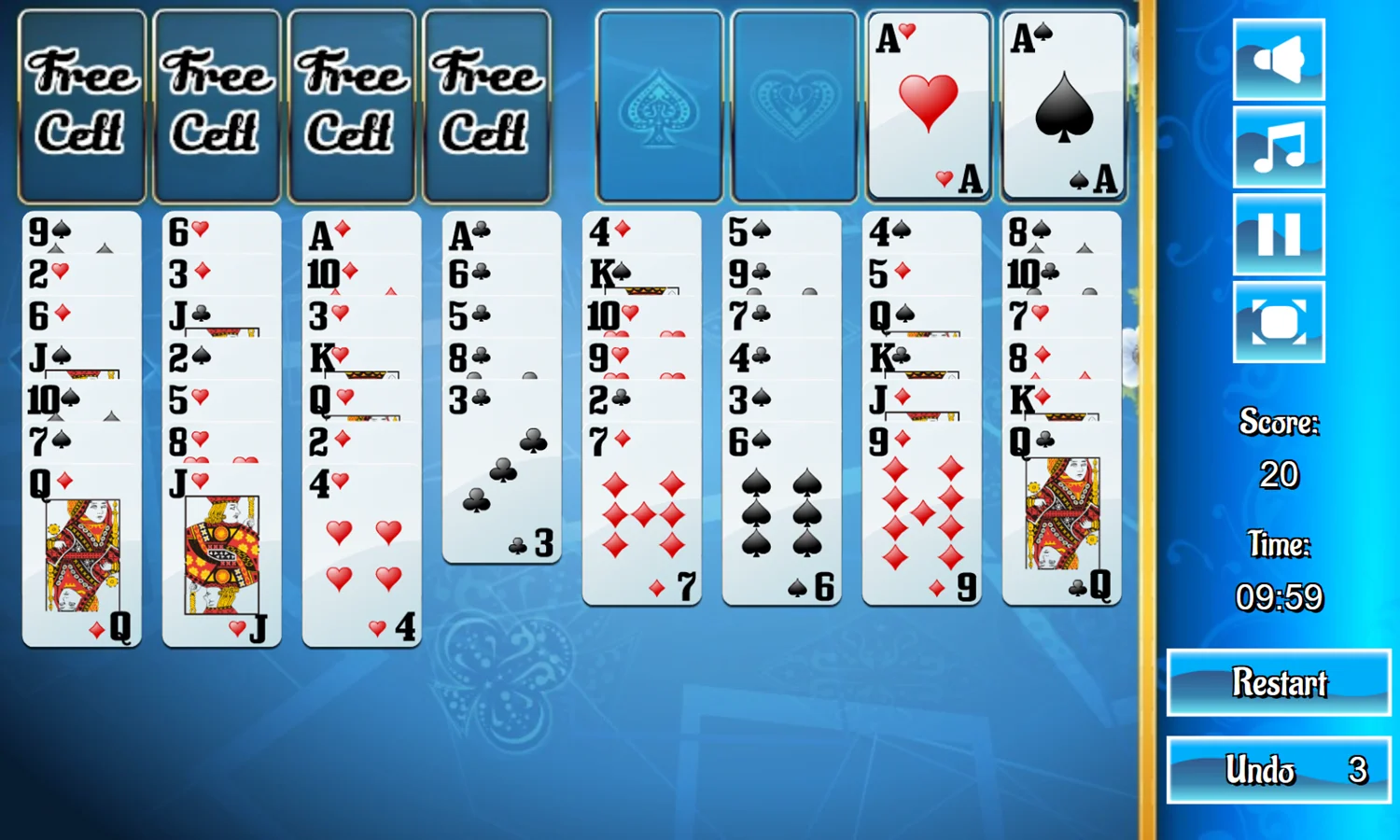 Solitaire layout